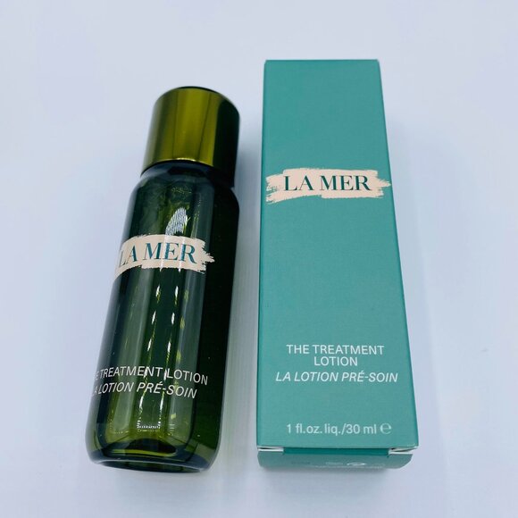 La Mer Beauty Gift Set - 4pc, Green Pouch, Cream, Lotion, Keychain - NEW - Picture 4 of 16